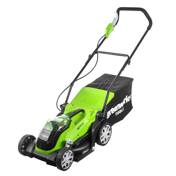 Газонокосилка аккумуляторная GREENWORKS G40LM35K2 (2501907UA)