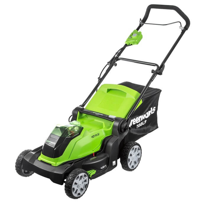 Газонокосилка аккумуляторная GREENWORKS G40LM41K4 (2504707VB)
