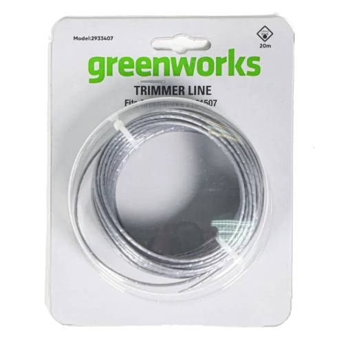 Леска триммерная GREENWORKS 1.65х20м (2933407)