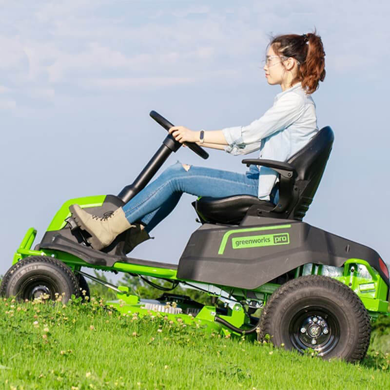 Райдер садовый аккуммуляторный GREENWORKS CrossoverT GC82LT107 82V без АКБ и ЗУ (7404507)