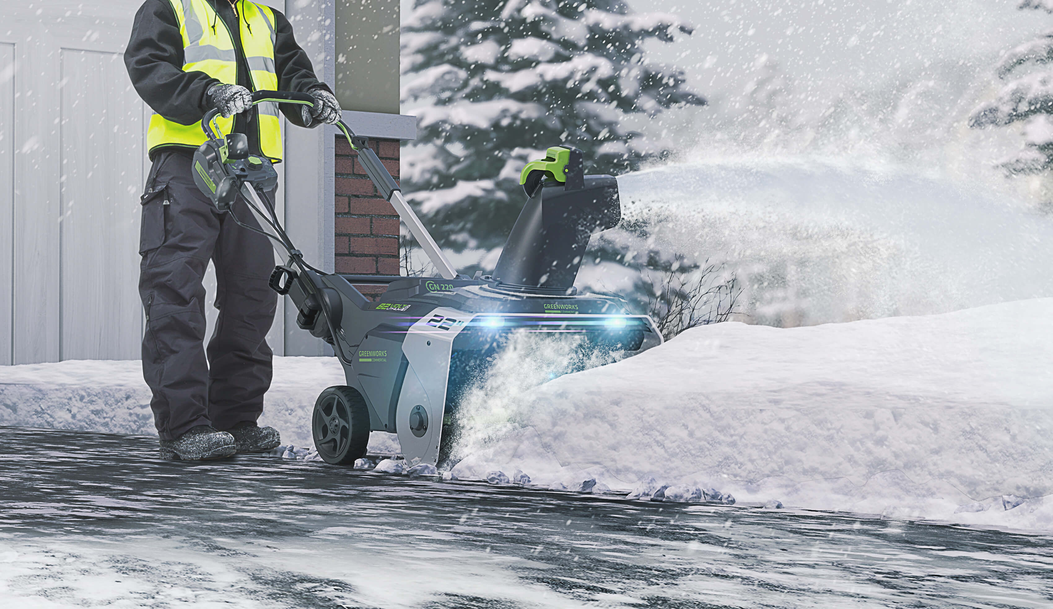 Снегоуборщик аккумуляторный GREENWORKS GD82ST (2602507UC)