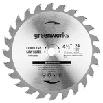 Диск пильный по дереву GREENWORKS 115х9.5х24Т (2952507)