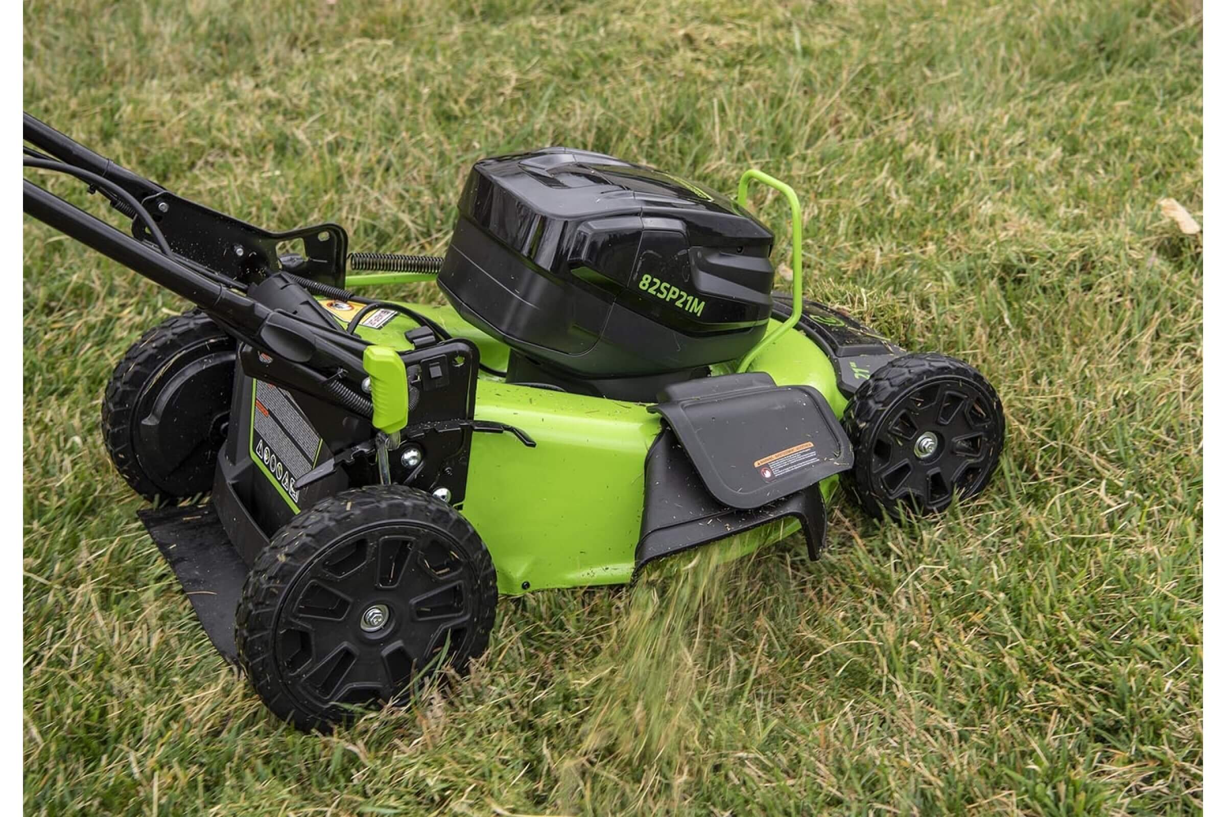 Газонокосилка аккумуляторная GREENWORKS GC82LM51SP2K2 (2515907UB)