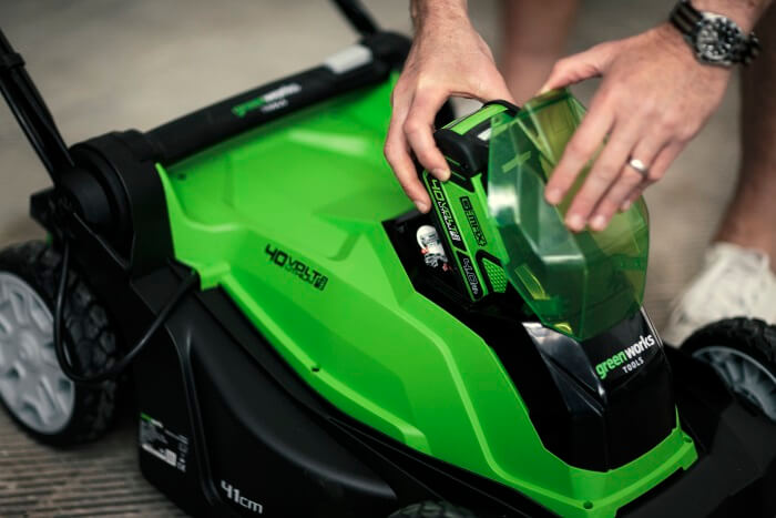 Газонокосилка аккумуляторная GREENWORKS G40LM41K4 (2504707VB)