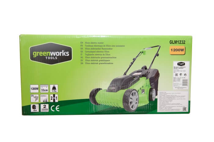 Газонокосилка электрическая GREENWORKS GLM1232 (2502207)