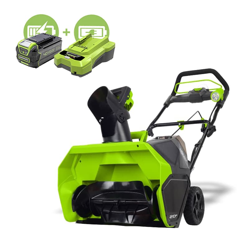 Снегоуборщик аккумуляторный GREENWORKS GD40STK5 (2600007UG)